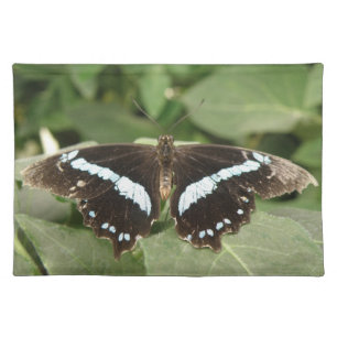 Black and White Tropical Butterfly Placemat