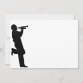 Black and White Trumpet Jazz Musician (Front)