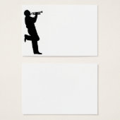Black and White Trumpet Jazz Musician (Front & Back)
