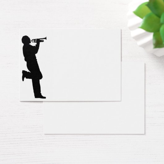 Black and White Trumpet Jazz Musician (Desk)