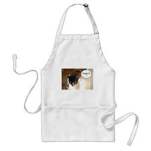 black and white tuxedo Cat Adult Apron