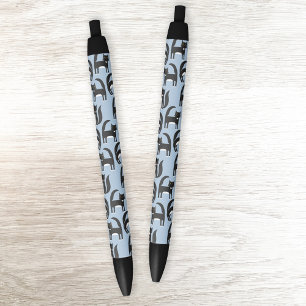 Black and White Tuxedo Cat Pattern Pen