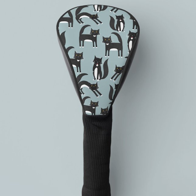 Black and White Tuxedo Cats Golf Head Cover (Creator Uploaded)