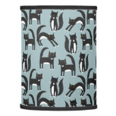 Black and White Tuxedo Cats Lamp Shade (Left)