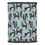 Black and White Tuxedo Cats Lamp Shade (Back)