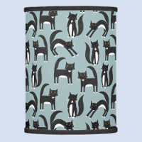 Black and White Tuxedo Cats Lamp Shade