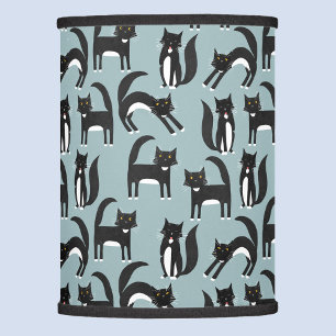 Black and White Tuxedo Cats Lamp Shade