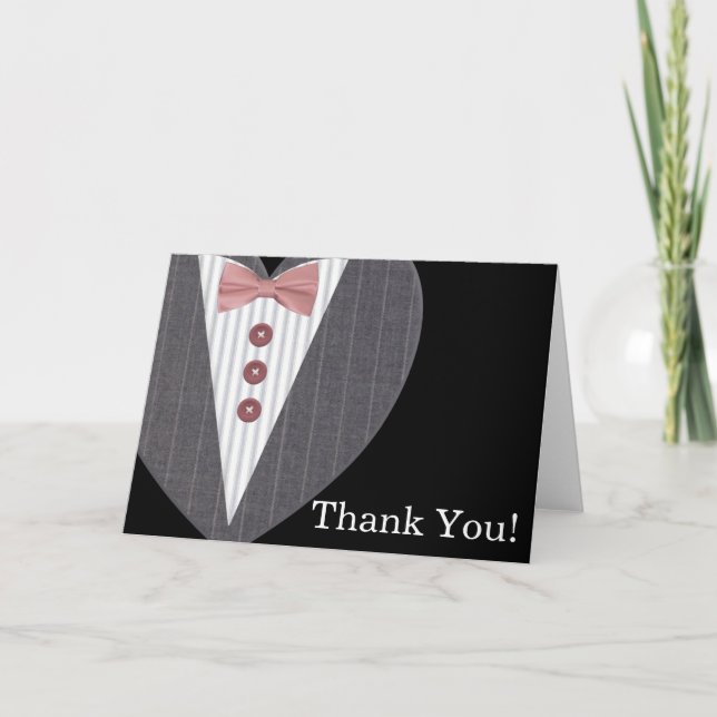 Black and White Tuxedo Thank You (Front)