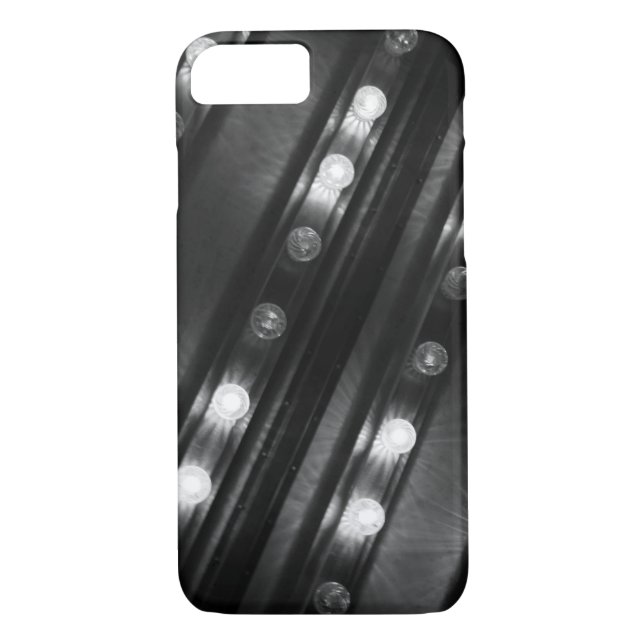Black and White Twinkle Lights Case-Mate iPhone Case (Back)