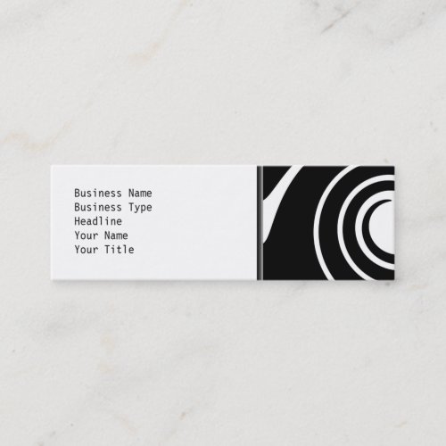 Black and White Twist. Business Card Template