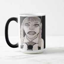 Black and White Unamused Mug