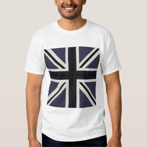 Black And White Union Jack T-Shirt | Zazzle
