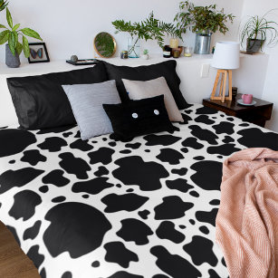 Black and White Unique Cow Pattern  Duvet Cover
