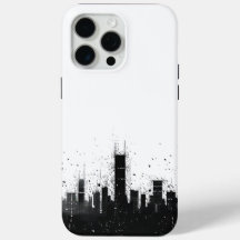 Black and White Urban Panorama