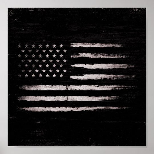 Black and white USA Poster | Zazzle.com