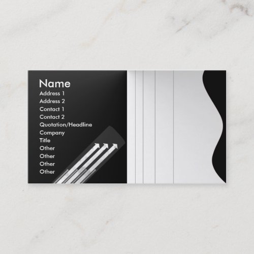 black and white v3 business card templates