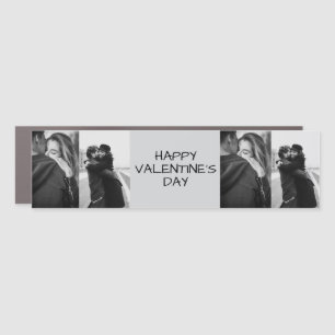 Black and White Valentine's Day  Car Magnet