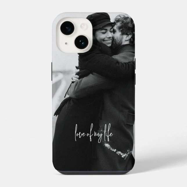 Black and White Valentine's Day  iPhone Case (Back)