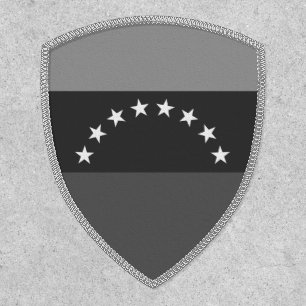 Black and white Venezuela Flag Patch