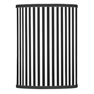 Black and White Vertical Stripe Lamp Shade