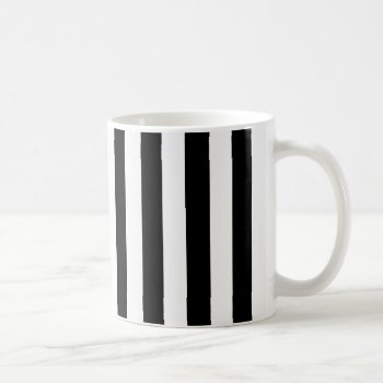 Black And White Vertical Stripes Coffee Mug by ne1512BLVD at Zazzle