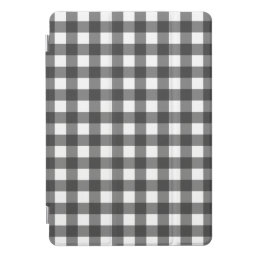 Black and White Vichy Print Gingham Pattern iPad Pro Cover