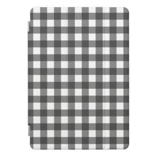 Black and White Vichy Print Gingham Pattern iPad Pro Cover