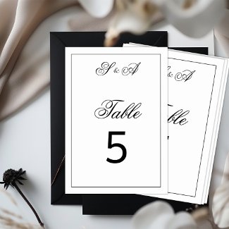 Black and White Vintage Elegance Wedding 