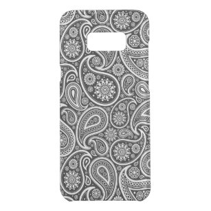 Black & and white vintage paisley pattern 2a uncommon samsung galaxy s8+ case