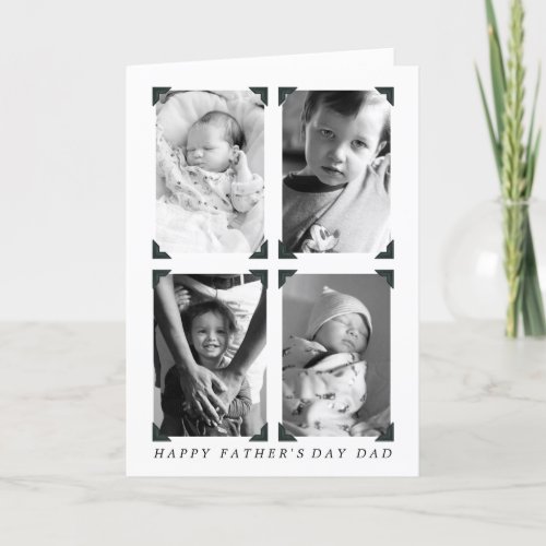 Black and White Vintage Photo Fathers Day Card