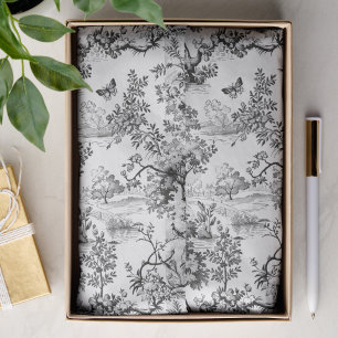 Black and White Vintage  Tissue Paper