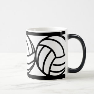Black and White Volleyball Coffee Mug