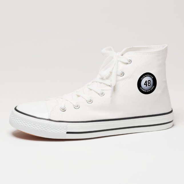  Black and White Volleyball 🏐 Patch (On Shoe Ankle)