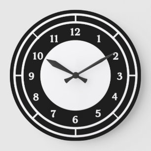 Black and White Wall Clock