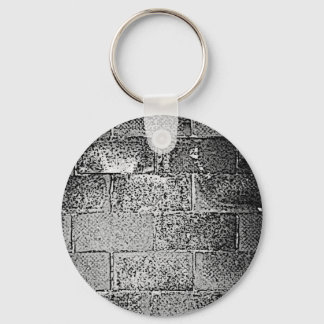 Black and White Wall. Digital Art. Keychain