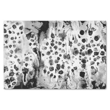 Black And White Water Texture Design  Marbling Pap Tissue Paper by SovaHug at Zazzle