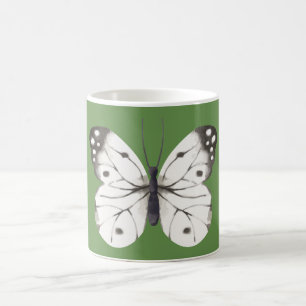 Black and White Watercolor Butterfly Coffee Mug
