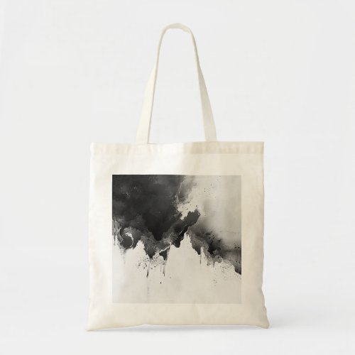 Black and White Watercolor print 1 Tote