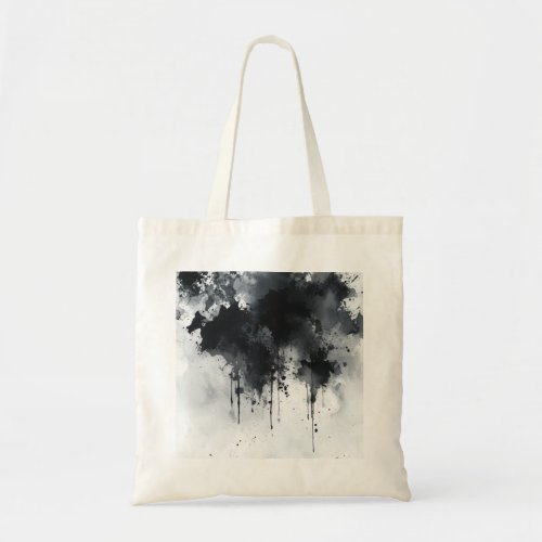 Black and White Watercolor print 2 Tote