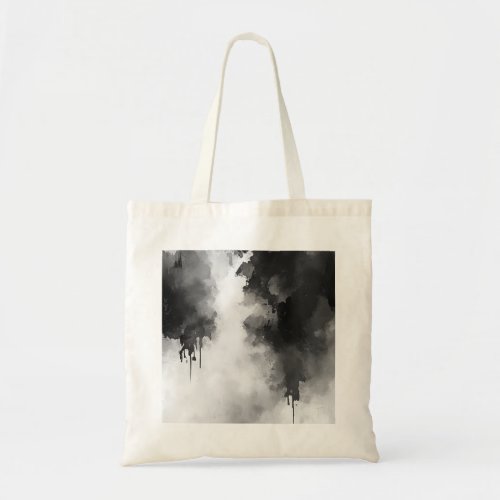 Black and White Watercolor print 3 Tote