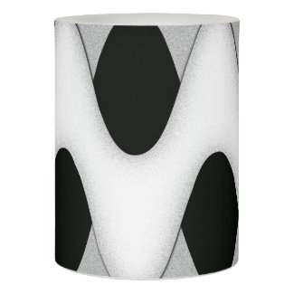 Black and White Wave Flameless Candle