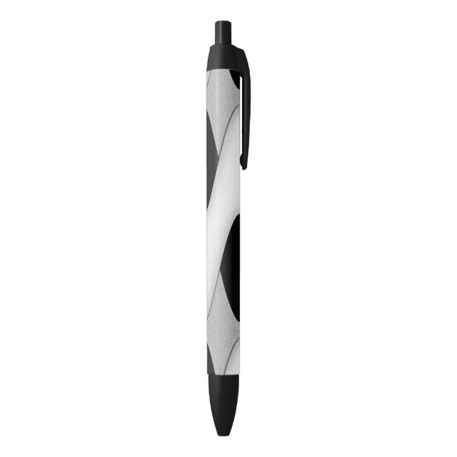 Black and White Wave Pen (Bottom (Vertical))