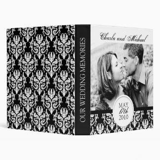 BLACK AND WHITE WEDDING ALBUM 3 RING BINDER