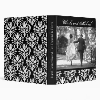 BLACK AND WHITE WEDDING ALBUM 3 RING BINDER