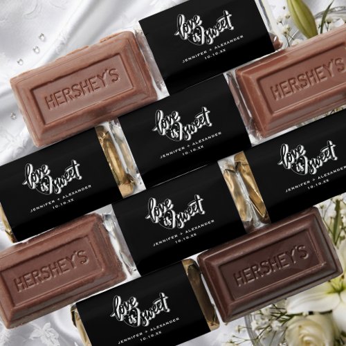 Black and White Wedding Candy Favors