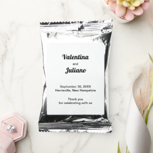 Black and White Wedding Coffee Drink Mix
