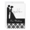 Black and White Wedding Couple Wedding Invitation