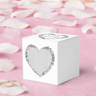 black and white wedding favor boxes