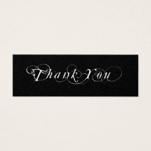 Black and white Wedding favor Gift tag