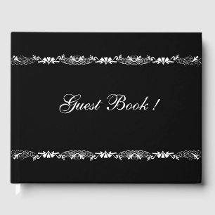 Black and White Wedding Guest Book